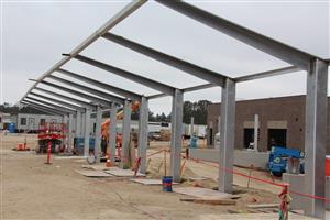 Covered walkway canapy 