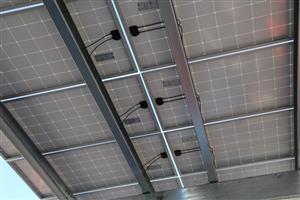 Solar Panel Array underside 