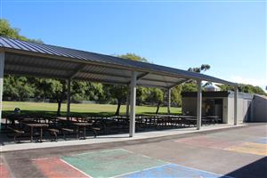 Lunch Canopy north of building 