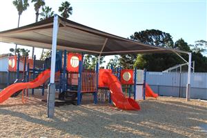 Shade over paly equipment 