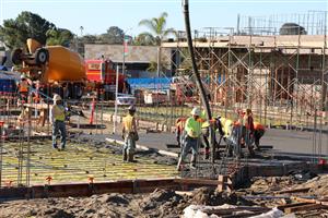 Concrete pour at Kindergarten classrooms 