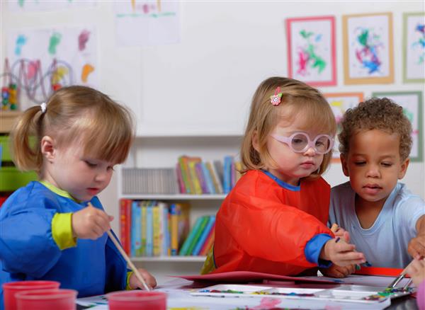 children painting children painting