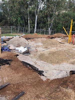 Demolition of old play structure 
