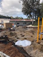 Demolition of old play structure 
