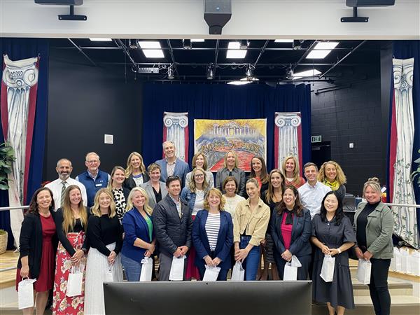 Photo features SBSD employees of the year receiving their recognitions.