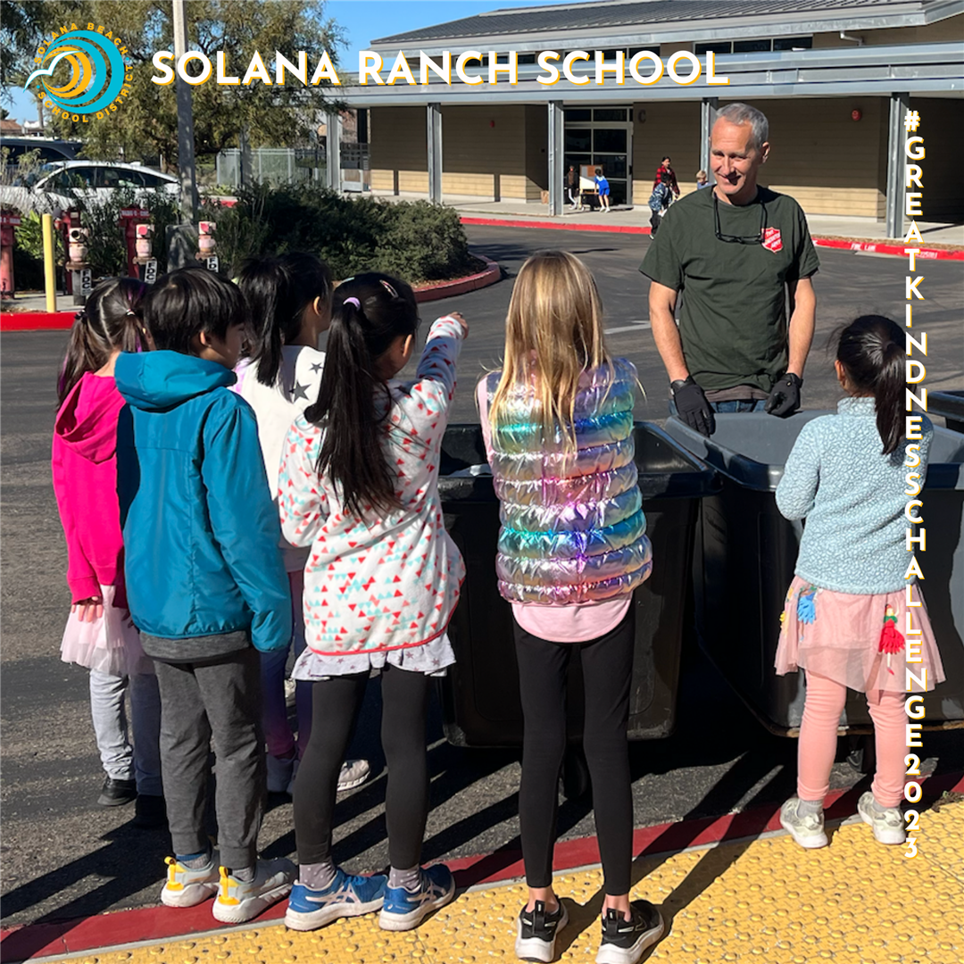 Solana Ranch School Students Donating Goods