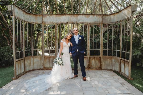 My husband Stephen and I at our wedding